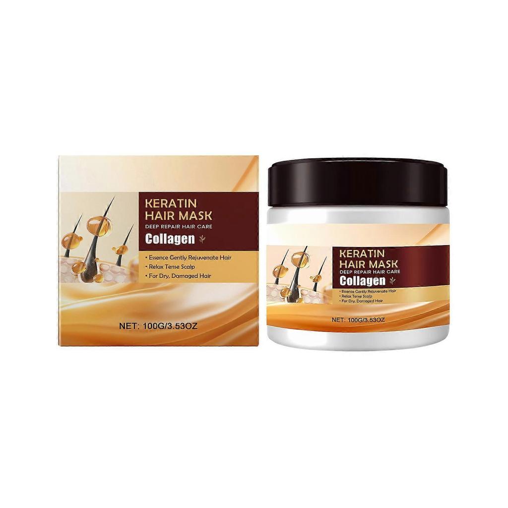 AMZ Keratin Moisturizing Hair Mask Hydrates, Moisturizes, Makes The Hair Smooth, Shiny And Fluffy, And Cares For The Hair. Hair Moisturizing And Nouri