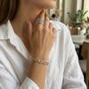 Fashion Rhinestone Ring Convertible Bracelet 2-in-1 for Women Adjustable Versatile Rhinestone Inlaid Gift Jewelry Accessories