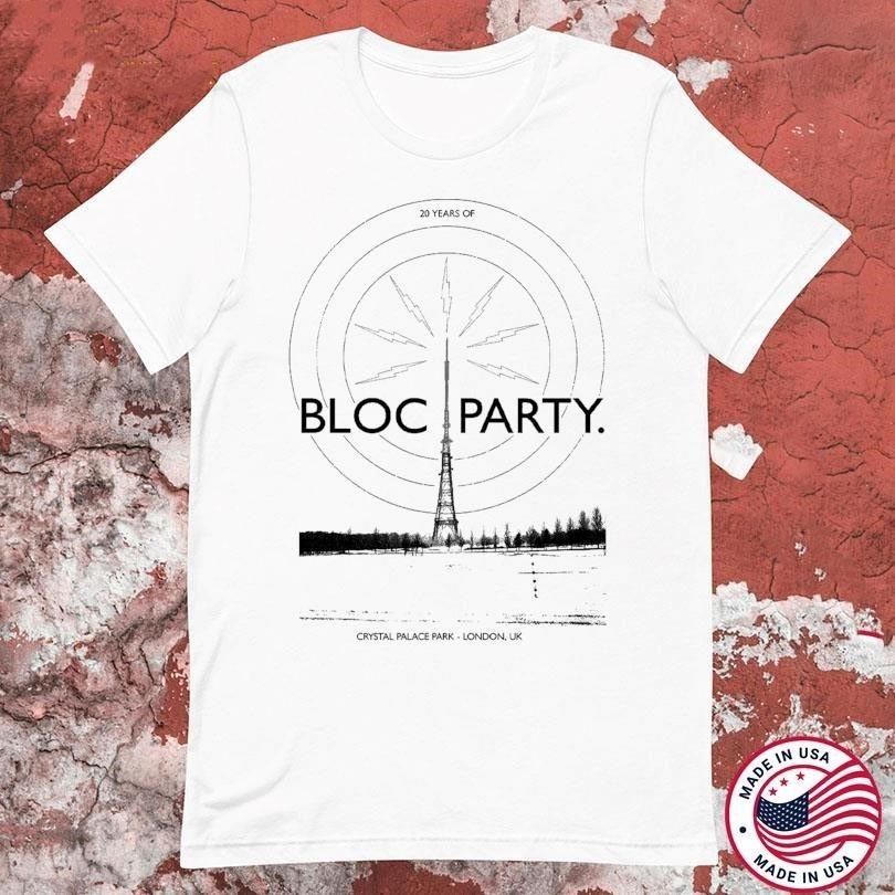 20 Years Of Bloc Party Crystal Palace Park London UK Cotton White T Shirt JU876 XXXXL