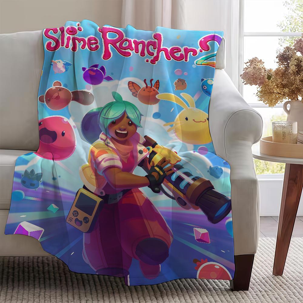Decke Überwurf Schleim Super 2 Gemütlich Plüsch Wohnzimmer Sofa Couch Spiel Kindisch Rancher Geburtstagsgeschenke