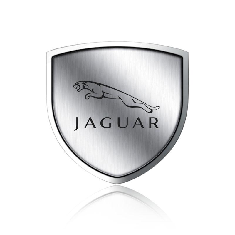 1 Stück 3D Metall Auto Karosserie Fenster Dekoration Aufkleber Abzeichen Für Jaguar-XE XF XJ B99 X-TYPE F-PACE I-PACE E-PACE F-PACE S-TYPE C-TYPE C-X16 C- X75 E-TYPE weiß
