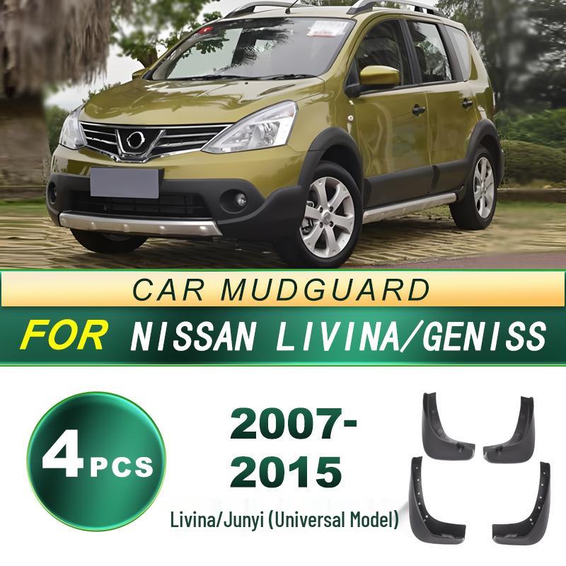 Nissan Livina/Bluebird Tire Mudguard Soft Rubber Mud Flap 2007-2015 - Universal Fit Accessory