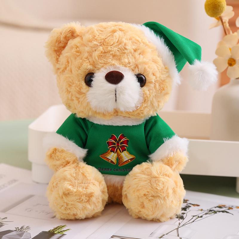 Christmas Teddy Bear Plush Toy - Holiday Gift Simulation Doll