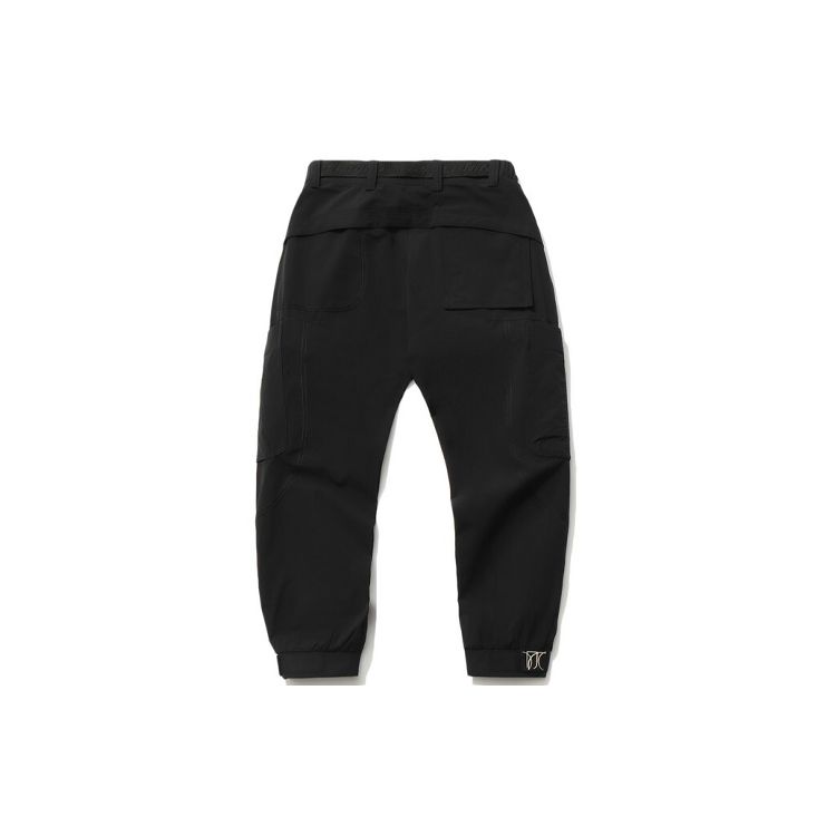 Li Ning Casual Loose Tapered Pants Men Bottoms Black AKXR085-1