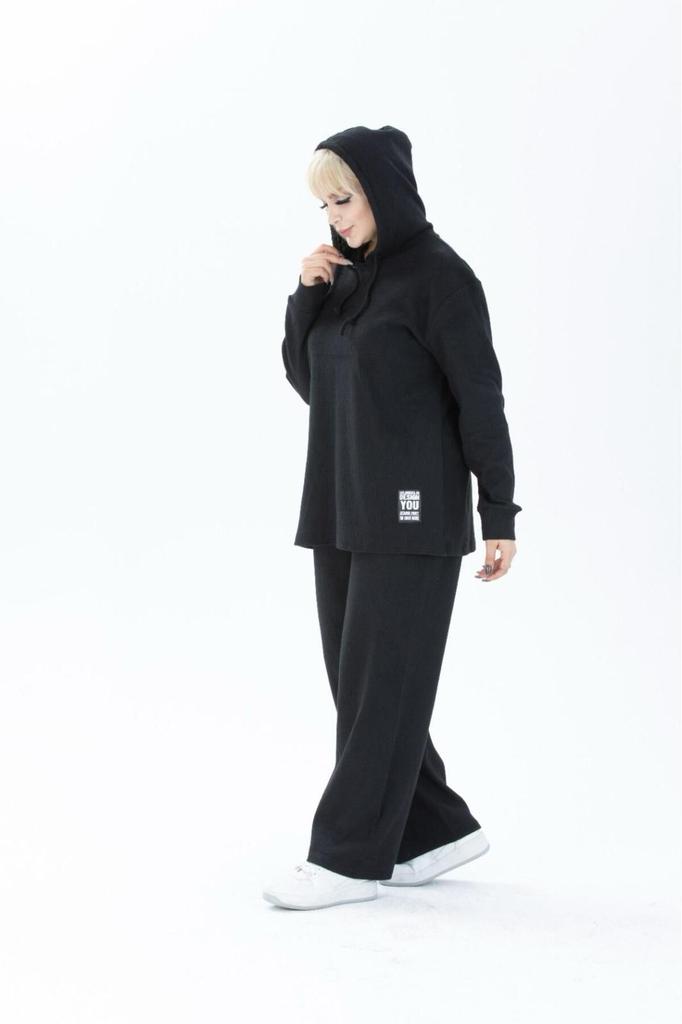 Stil Femei Mărime Mare Sub-Superior Echipă Roșu Model Lat Tricotat Ribat Fund-Top Mărimi Mari Costum