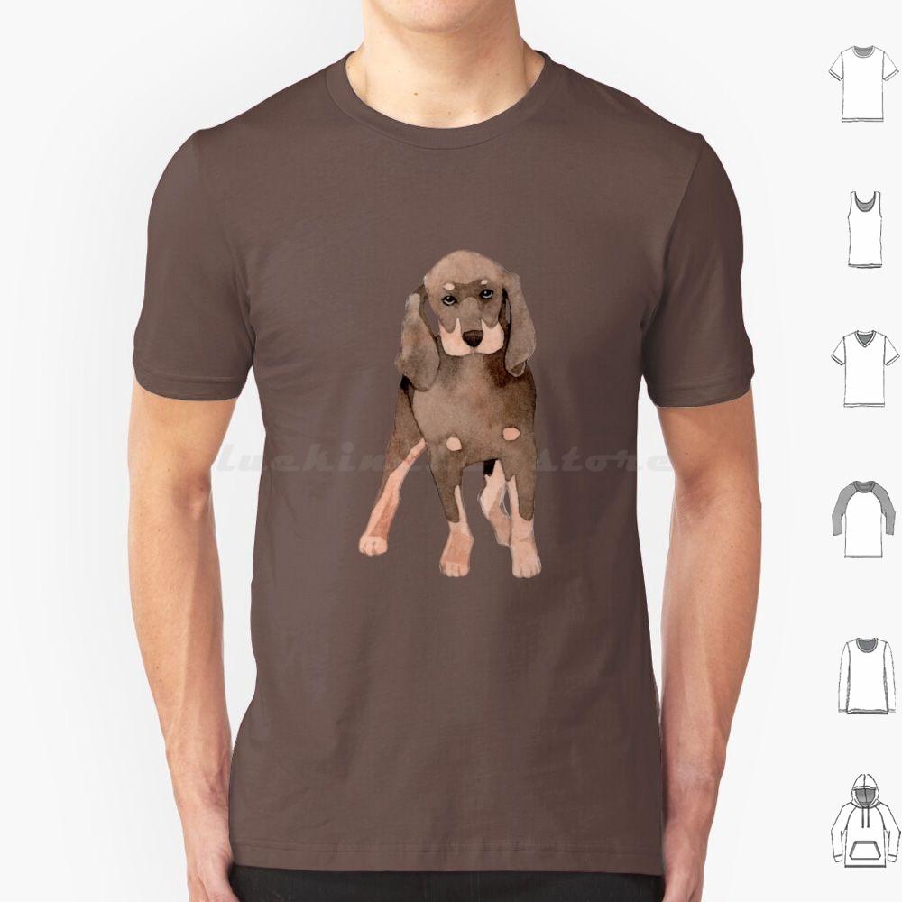 Cute Coonhound Puppy For Dog Lovers T Shirt 6xl Cotton Cool Tee Coonhound Dog Hound Redbone Coonhound Bluetick Coonhound Dogs
