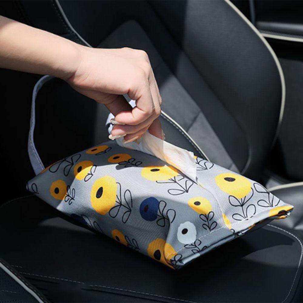 Hanging Napkin Paper Bag Pastoral Style Tissue Container Fashion Car Napkin Holder  Seat Back