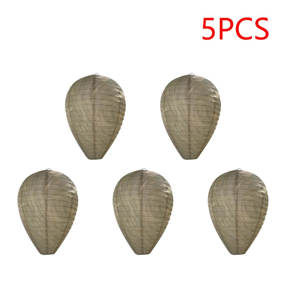 5-10 db Darázsfészek Csali Lódarázs Riasztó Vízálló Nem Mérgező Hamis Fészek Méh Csali Méhkas Lámpások Terasz Kert Riasztó Csapda