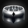 High Quality 925 Sterling Silver Ring Fashion Simple Smooth Round Ring Party Jewelry for Women Size 5 6 7 8 9 10 11