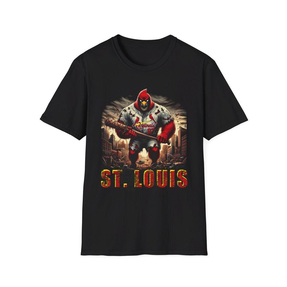 

St. Louis Cardinals Horror Mash-Up T-Shirt - Spooky Baseball Fan Apparel 4XL