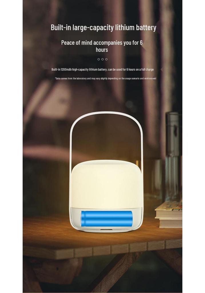 LED Wireless Touch Night Light: Remote-Controlled, USB Rechargeable, Portable Bedside Lamp for Indoor/Outdoor Use