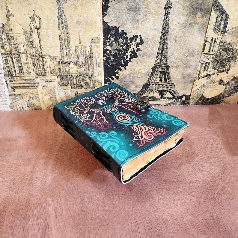 Mother of Earth Leather Journal, Notebook, Leather Sketchbook, Wedding gift, Dream Journal, Travel Dairy, Leather Dairy.