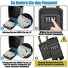 Key Safe With Hanger, [newest] Waterproof Key Box Outdoor Key Box, Combination Key Safe For Home, Garage, School