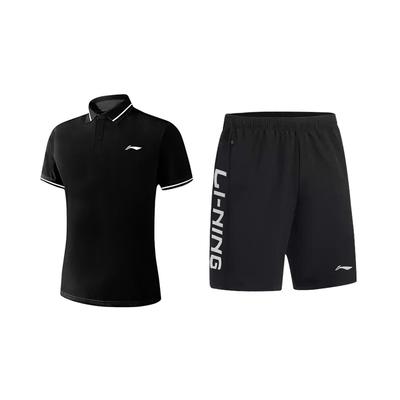 Fashionable Comfortable Breathable Short Sleeve Simple Quick-Dry Shorts Casual Sports Suit Unisex Suit YPLT041-3+YKSV115-1
