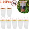 1-10Pcs Fly Trap Hanging Fly Catcher Non-toxic Fly Lure Bag Pest Trap With Bait Insect Bug Killer Garden Hanging Flycatcher