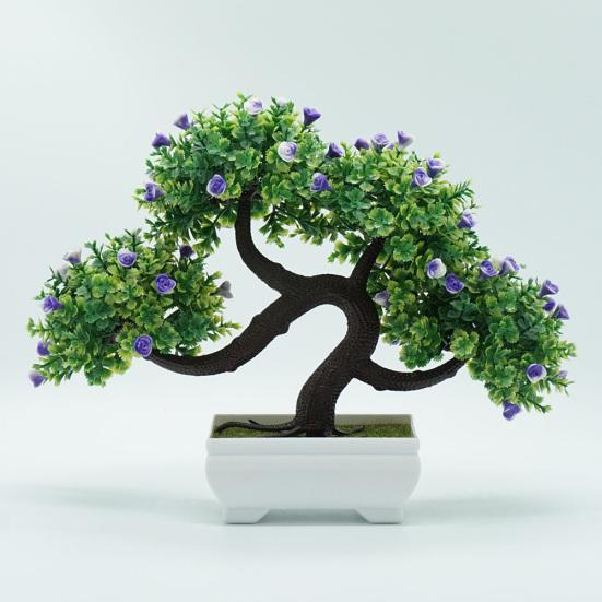 Artificial Flower Tree Plant Potted Bonsai Wedding Party Desktop Furniture Decor
