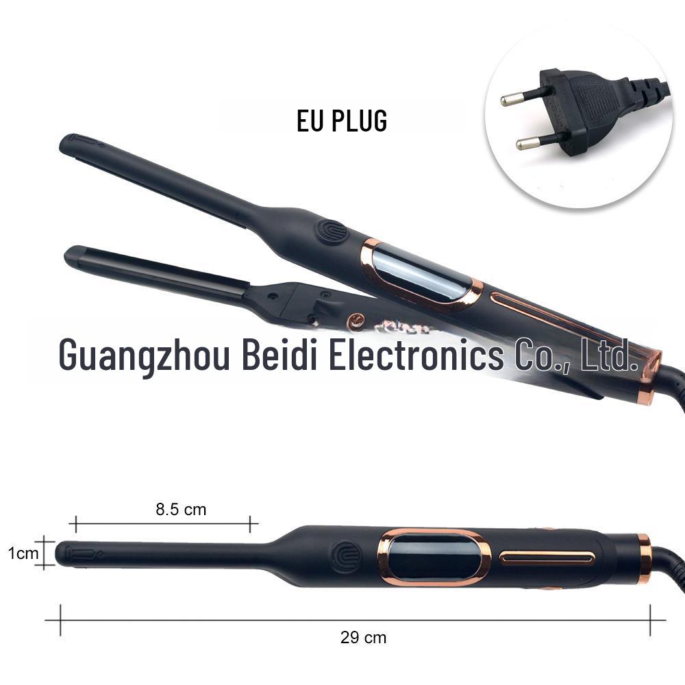 

Тонкая шина Изогнутый выпрямитель для волос 500F, MCH Цифровой дисплей, Технология отрицательных ионов для мужчин