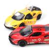 (bagged)1:36 Alloy Car Model Simulation SF90 Racing Car Vehicle Pull Back Car Ornaments Collection Toys For Boy Children