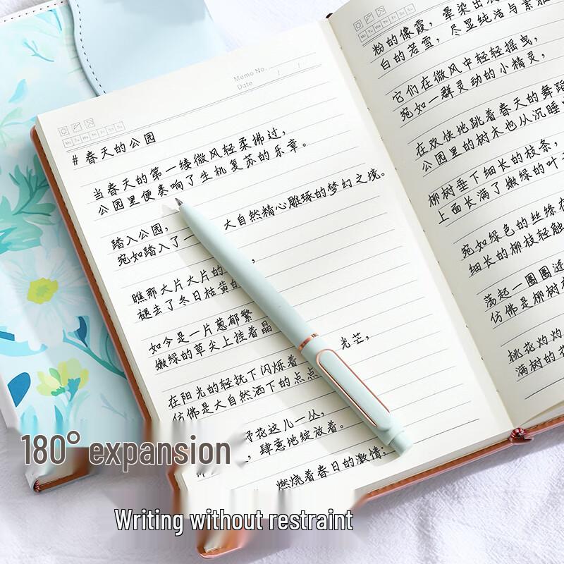 Zuolanze A5 Magnetic Tri-Fold Floral Leather Notebook