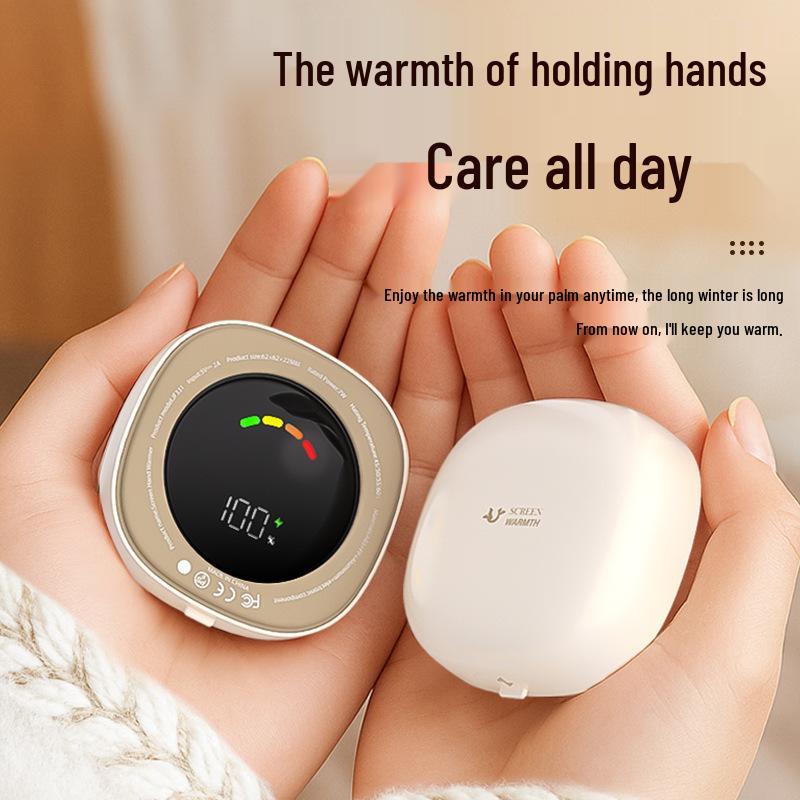 2025 Магнитный взрывозащищенный грелка для рук и зарядное устройство: Портативный подарок для девочек и мальчиков 331 кремовый/белый