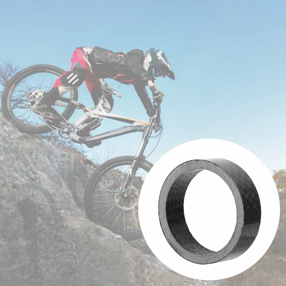 4 Stück Hochleistungs-Kohlefaser-Fahrrad-Gabelkopf-Steuersatz-Unterlegscheibe Vorbau-Abstandshalter 10 mm