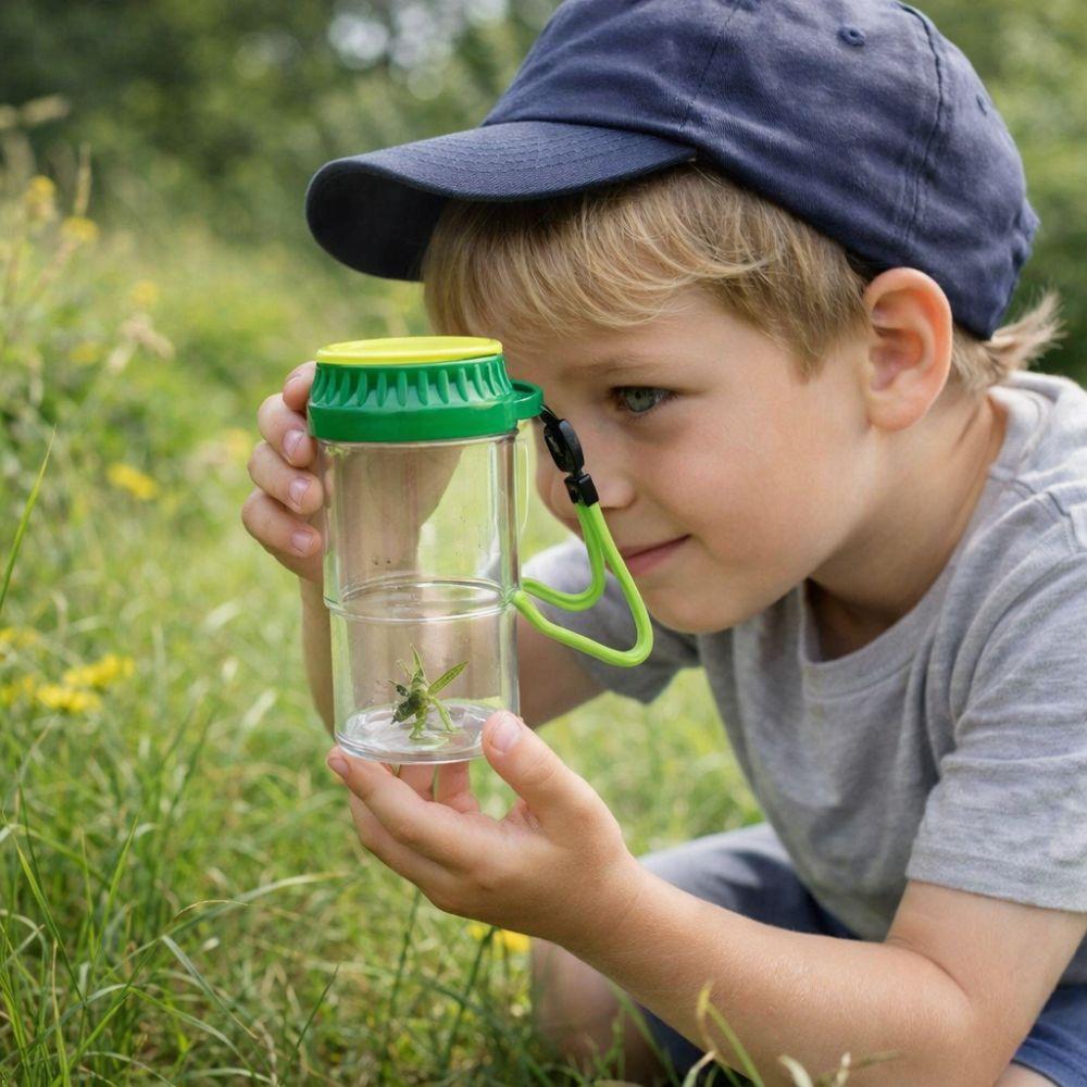 Scalable Insect Observation Box Ventilated Non-Slip Bug Viewer Box with Tweezers Magnifying Ant Observation Jar Student Use