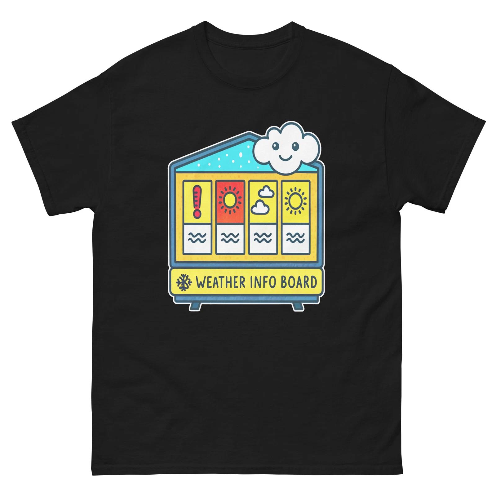 

Weather Info Board Mountain Ski Resort Town T-Shirt S