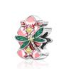 New copper Colorful Butterfly Dragonfly Flower Charm Compatible With Authentic Pendant Bracelets Necklaces Women Do It Yourself Fine Jewellery