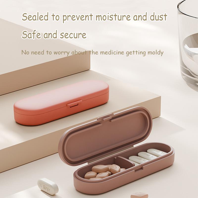 New Magnetic Pill Case Portable Mini Lucifuge Medicines Organizer Container for Purse Pocket Daily Travel Tablets Storage Holder