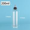 PET Jelly Bottle with Rotating Cap - Liquid Pigment Dropper, Refillable, Available in 60/80/100/200ml Sizes