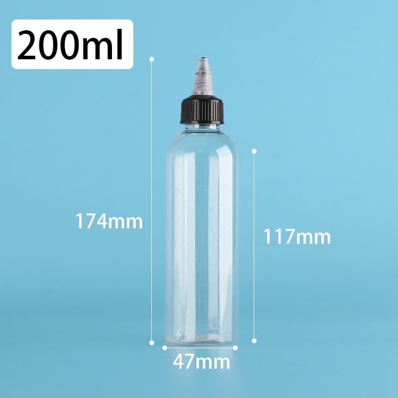 PET Jelly Bottle with Rotating Cap - Liquid Pigment Dropper, Refillable, Available in 60/80/100/200ml Sizes