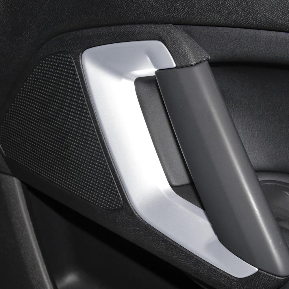 Car Front Door Handle Cover for Peugeot 308 308s 408 4008 2016 - 2019 Interior Door Decoration Sticker 2Pcs Trim Accessories