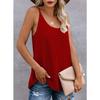 Women Loose Striped Color Block Round Neck Sleeveless Knit Tank Top