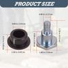 Compactor Handle Bushing Bolt Replacement Kit Heavy Duty Metal Bolts & Plastic Bushings Set for WP1540 WP1550 Plate