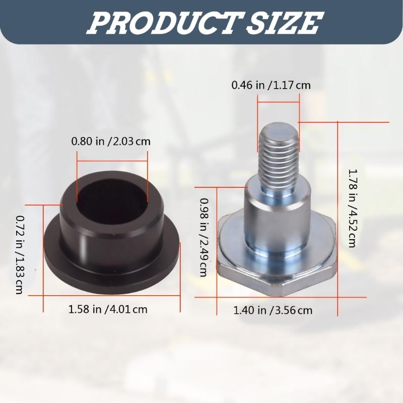 Compactor Handle Bushing Bolt Replacement Kit Heavy Duty Metal Bolts & Plastic Bushings Set for WP1540 WP1550 Plate