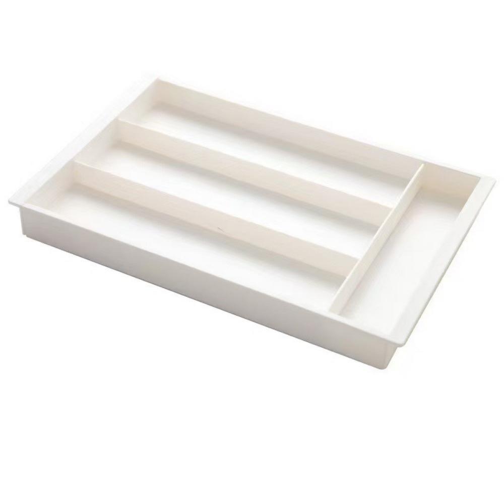 Space Saving Adjustable Flatware Tray Plastic Silverware Drawer Organizer Utensil Tray  Bedroom