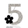 New Product Number 5 Small Flower Brooch Female Personality Creative Brooch For Anti-Light Pins