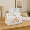 1pc Rainbow Unicorn Dreams Tissue Box | Multi-Functional Napkin Dispenser, Suitable for Home, Parties, Decoration Cute Fantasy Illustration - Decorati