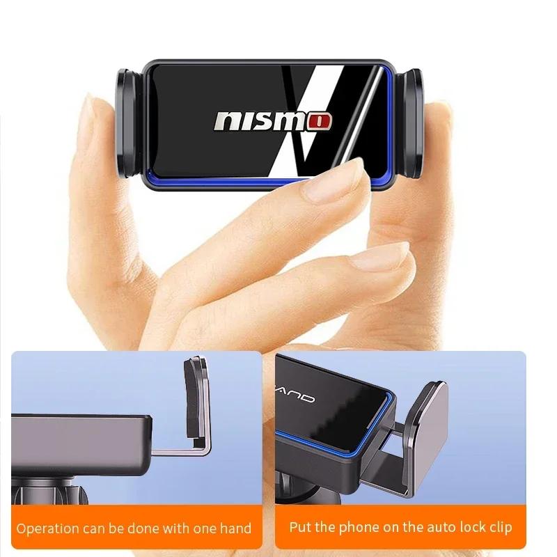 Car Mobile Phone Air Vent Clip Mount Cell Phone Stand GPS Support For Nismo Nissan Qashqai Juke X-Trail Patrol Navara Tiid