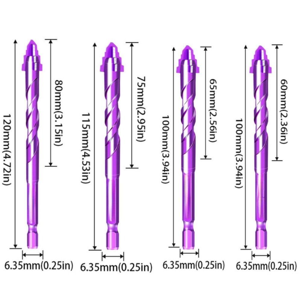 High Hardness Multifunctional Tool Set Steel Zinc Zinc Alloy Eccentric Drill Bit  Wood Drilling