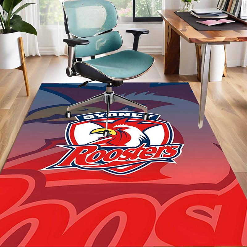 1pc Football Team Design Area Rug - Non-Slip, Soft & Cozy Floor Mat for Living Room, Bedroom, Office - Indoor/Outdoor Decorative Carpet