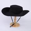 Summer Cowboy Hat Bucket Hat Women's Outdoor Big Brim Fishing Hat Hiking Camping Sun Protection Quick Drying Big Brim Adjustable