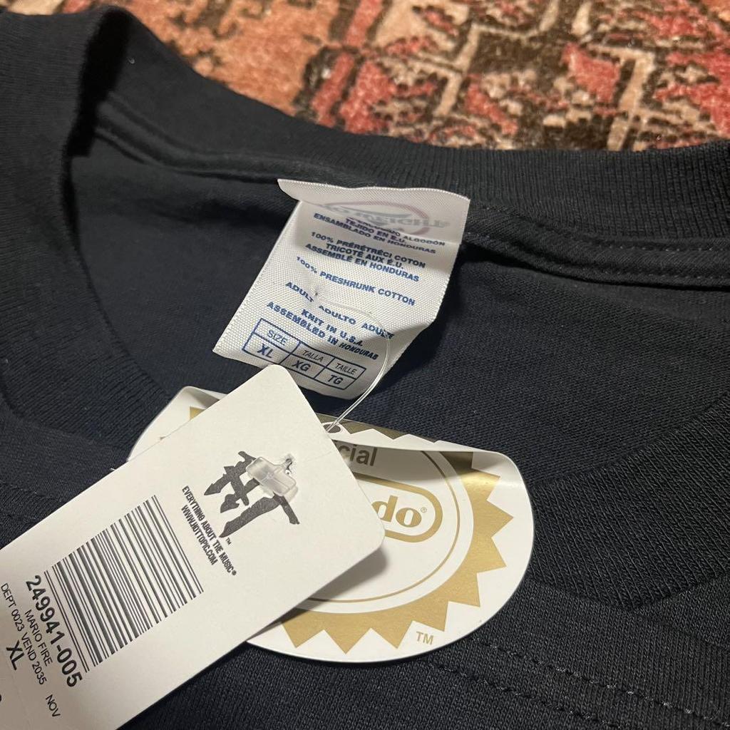 [USED] 00S Dead Stock Fire Mario Nintendo T-Shirt XL