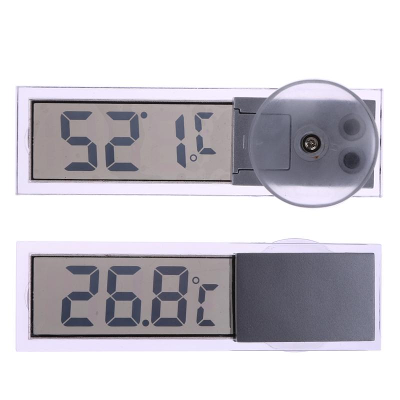 Car Thermometer Celsius Fahrenheit Osculum Type Suction Cup Thermometer Vehicle-mounted Convenient for House Factories Auto