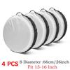 1/2/3/4PCS Car Spare Tire Cover Storage Bags Car Auto Wheel Cover Protector Vehicle Accessories Polyester Tyre Wheel Covers
