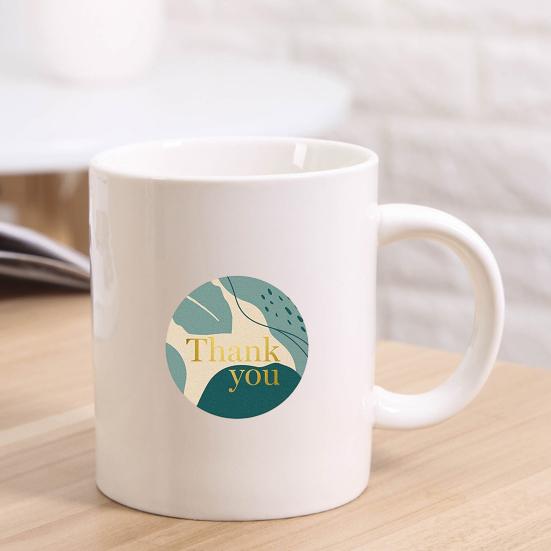 500Pcs/Roll Packaging Stickers Self-adhesive Thankyou Letter Pattern Expressing Gratitude DIY Thank You Label Stickers Gift Wrapping