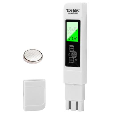 DiyStudio Digital TDS EC TDS EC Temperature Water Quality Tester with High Accuracy Hold LED and Carrying Ideal for Swimming Hot and Test Meter with