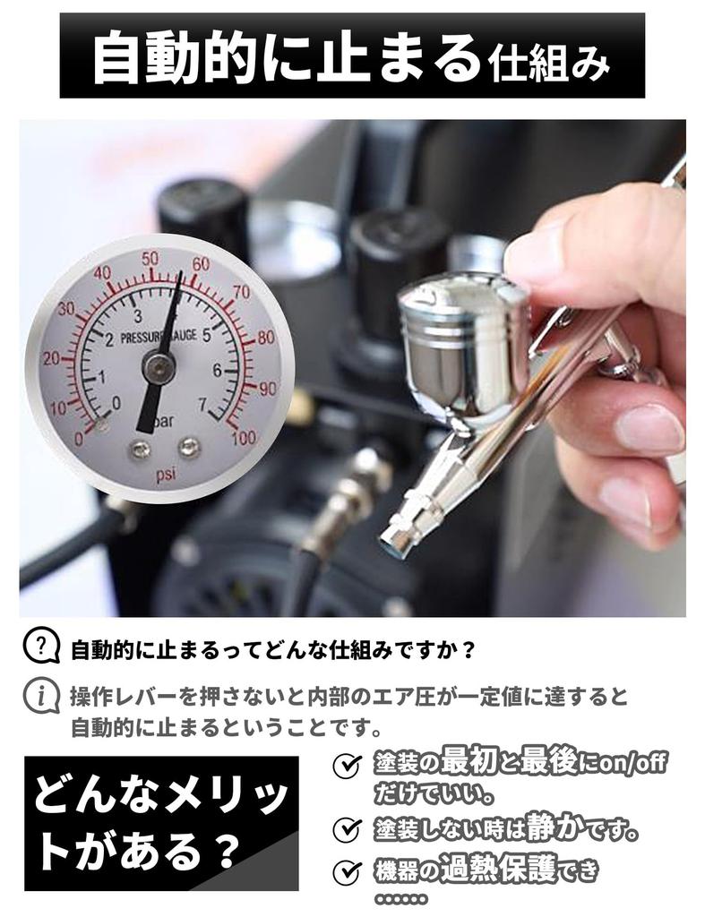 Anesty 2in1 Airbrush Compressor Set for Color Includes 2 Independent Air Regulators with Individual Pressure Airbrush Airbrush, One-Touch Change,