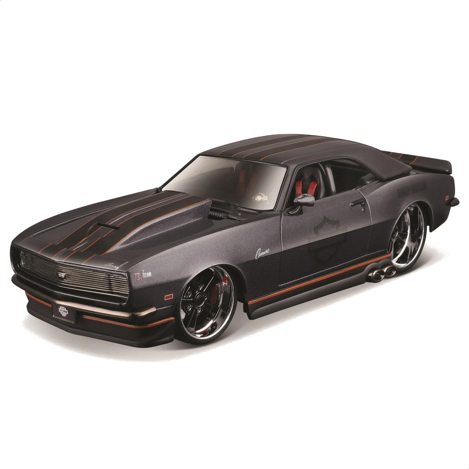 

Maisto 1/24 scale Chevrolet Camaro Z/28 1968 Dark Gray Harley-Davidson Custom Series / Diecast Model Car, Finished Model 32273