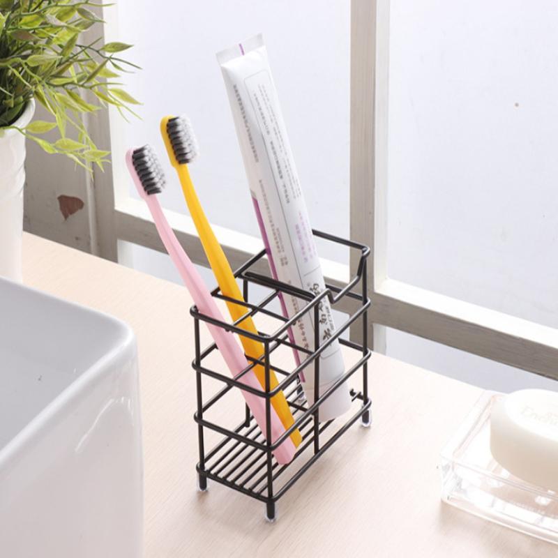 Home Toothbrush Holder For Bathroom Stainless Steel Toothpaste Holder Stand For Electric Toothbrush Stand Organizer Accessories